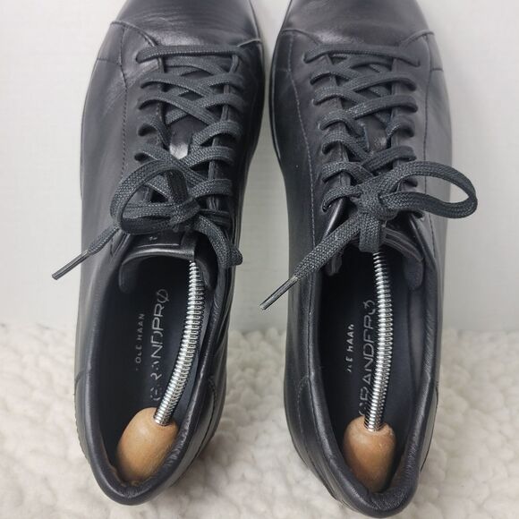 Cole Haan GrandPro Shoes Sneakers Mens Size 13 Black Leather Casual Lace Up - Picture 8 of 10
